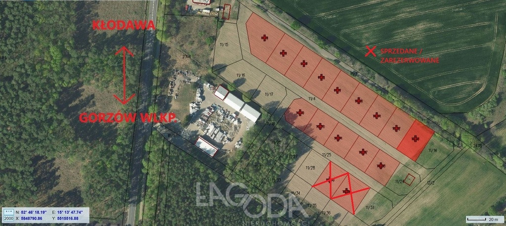 Działka Sprzedaż Gorzów Wielkopolski Górczyn