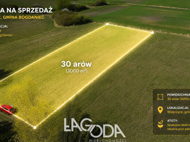Działka z WZ o pow. 3081 m2 - Wieprzyce